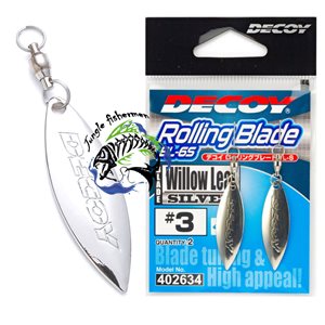 DECOY - Blade Tunning Willow Rolling Leaf Blade Silver BL-6S