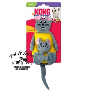 קונג משחק חתול פול ציזי עכברון עם גבינה CPP4 קונג KONG