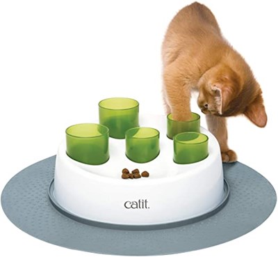 Catit Senses 2.0 Excavadora para gatos, Paquete de 1, Verde