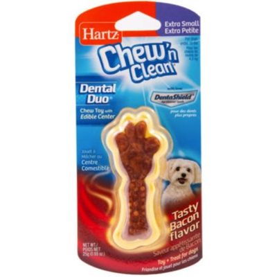 hartz - chew n clean 530753 עצם לעיסה כף רגל דנטל