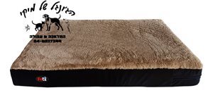 פטקס -מזרן אורתופדי לכלב ,אנטי בקטריאלי בצבע שחור 90X70X10 ס"מ