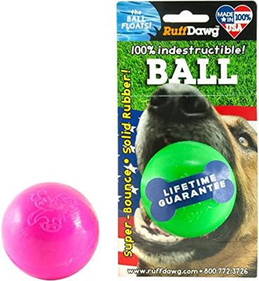 ruff dawg ball - צעצוע כדור גומי לכלב בינוני