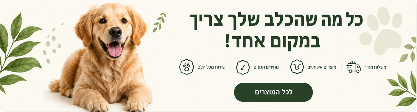 מוצרים וציוד לכלבים