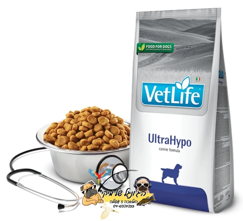 Vet Life UltraHypo וט-לייף מזון יבש טיפולי לכלבים 2kg