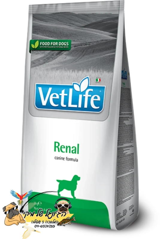 Vet Life Renal וט-לייף מזון יבש טיפולי לכלבים 2kg
