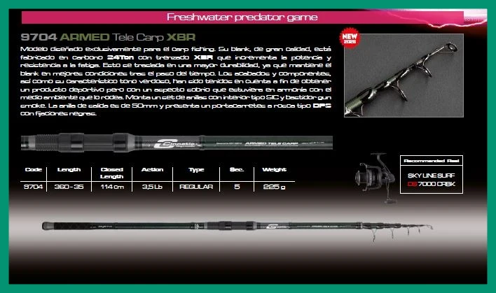CINNETIC - ARMED TELE CARP 3.60M 3.5lbs - 8704