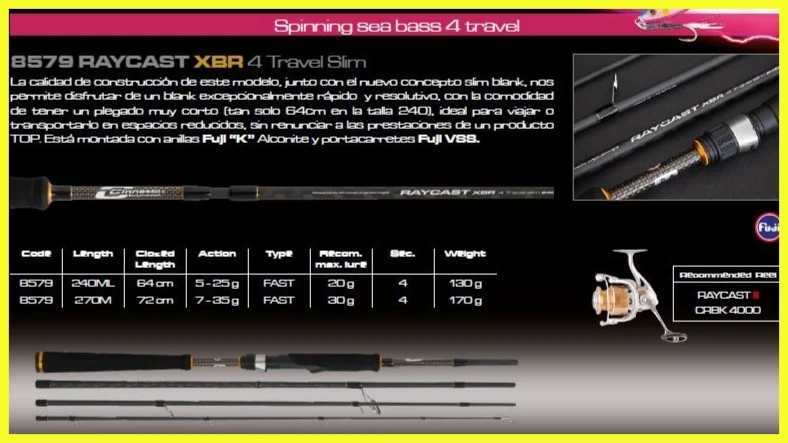 RAYCAST XBR 4 TRAVEL SLIM 7-35G 8579 1 יחידה