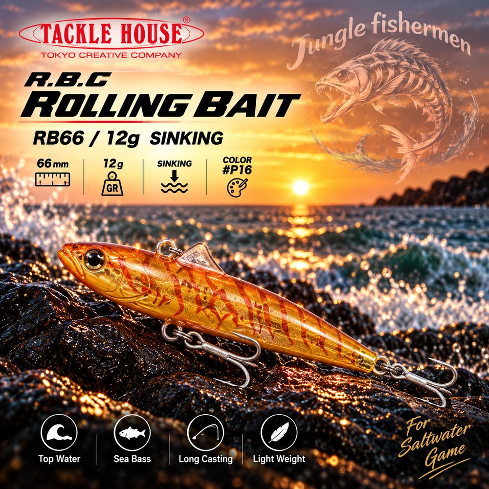 Tackle House Rolling Bait RB66 6.6cm 12g #P16 S