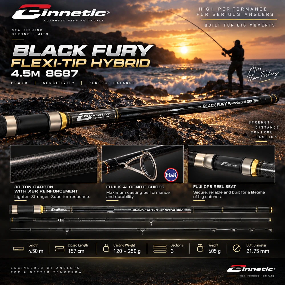 BLACK FURY FLEXI-TIP HYBRID 4.5M 8687