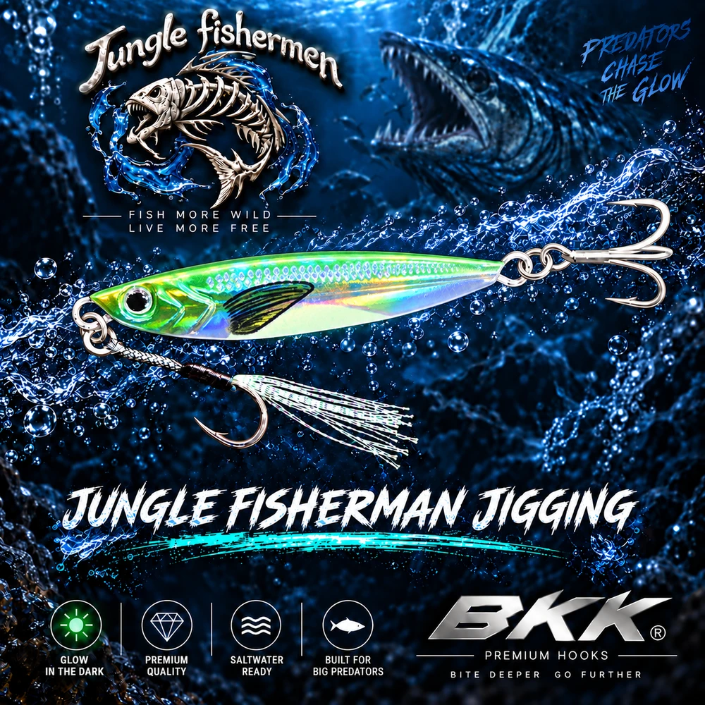 JF JIGING BKK 40G GREEN GLOW