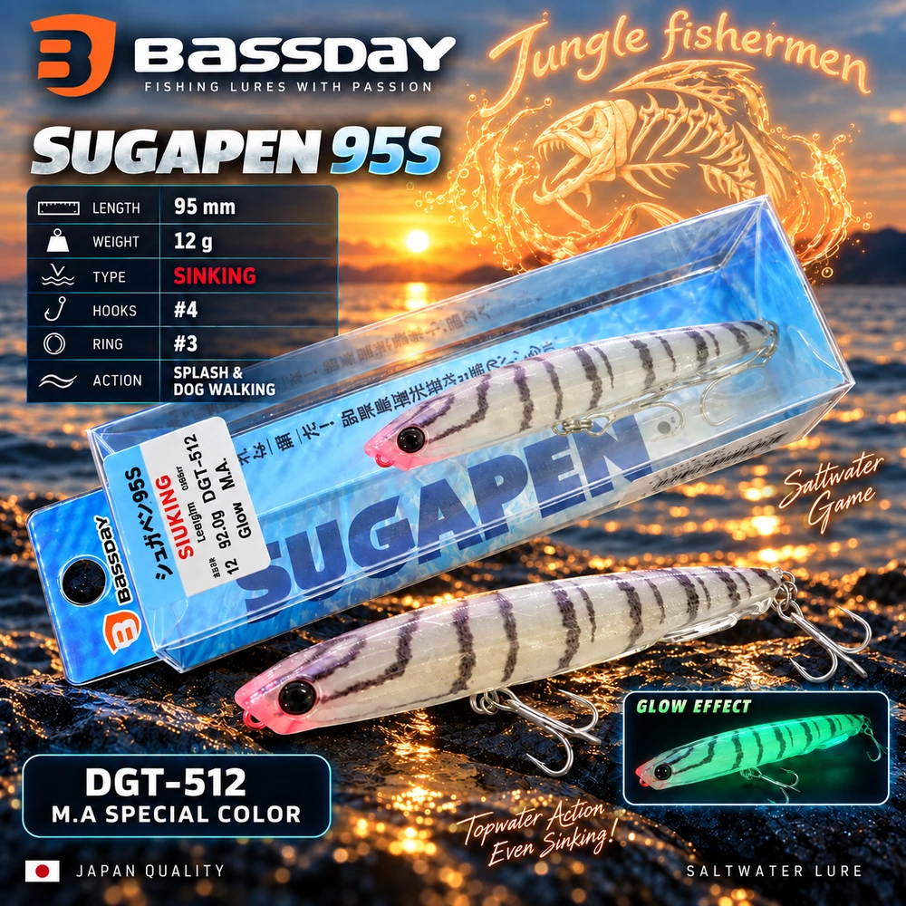 BASSDAY SUGAPEN 95S DGT-512 GLOW M.A Special color
