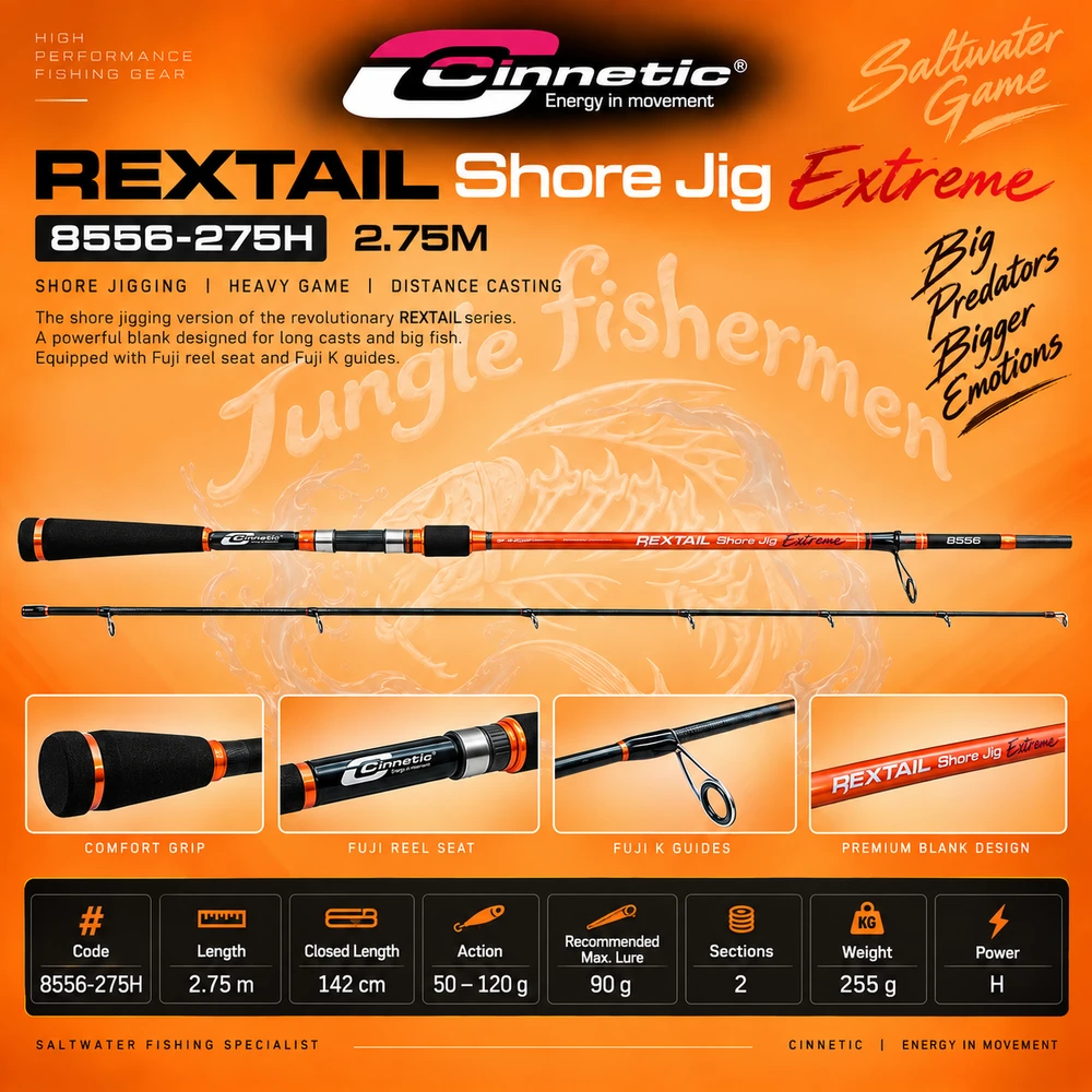 CINNETIC REXTAIL SHORE JIG EXTREME H 50-120G
