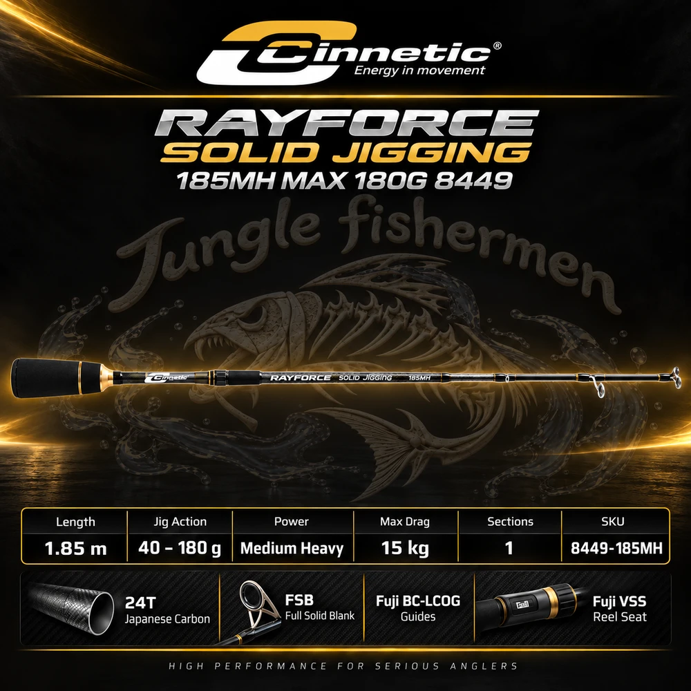 RAYFORCE SOLID JIGGING 185MH MAX 180G 8449