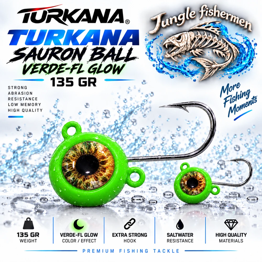TURKANA SAURON BALL VERDE-FL GLOW 135grr