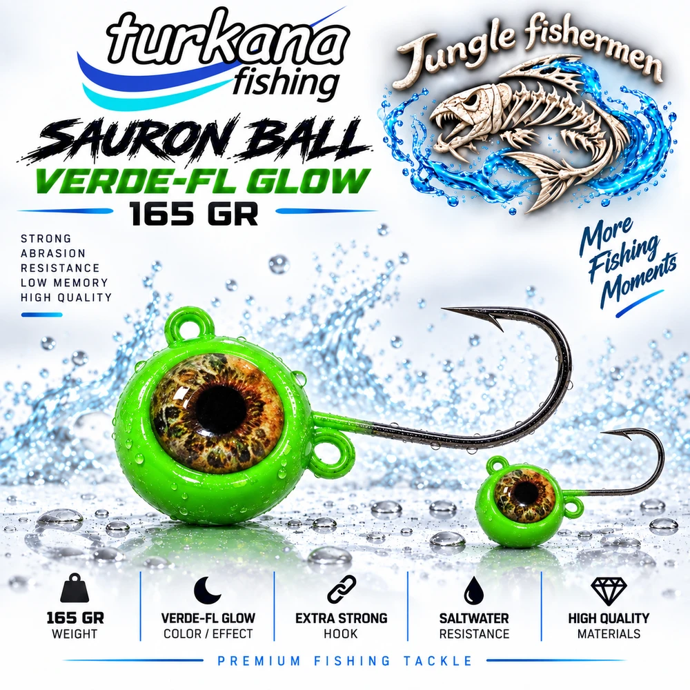 TURKANA SAURON BALL VERDE-FL GLOW 165grr