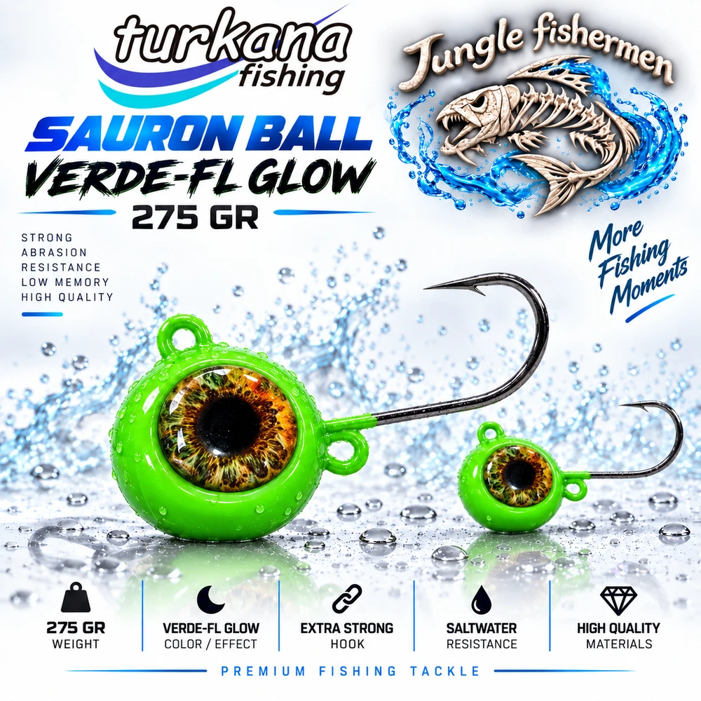 TURKANA SAURON BALL VERDE-FL GLOW 275grr
