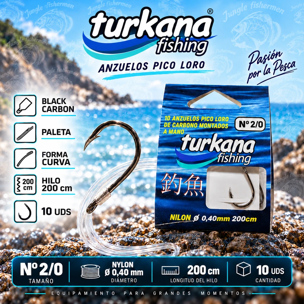TURKANA Cartera Anzuelo Pico de Loro 2/0