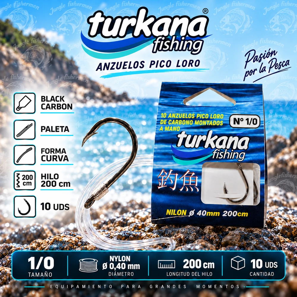 TURKANA Cartera Anzuelo Pico de Loro #1/0
