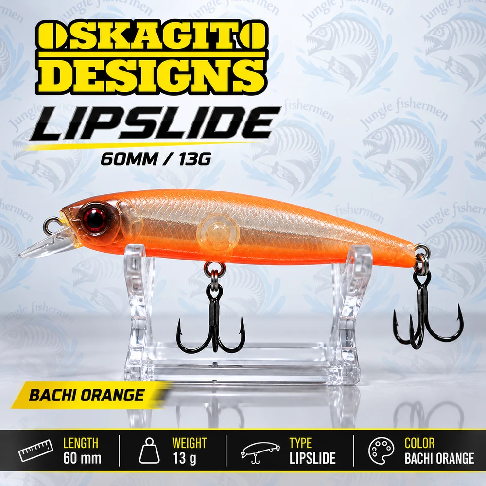 skagit designs - lipslide 60mm/13g - bachi orange