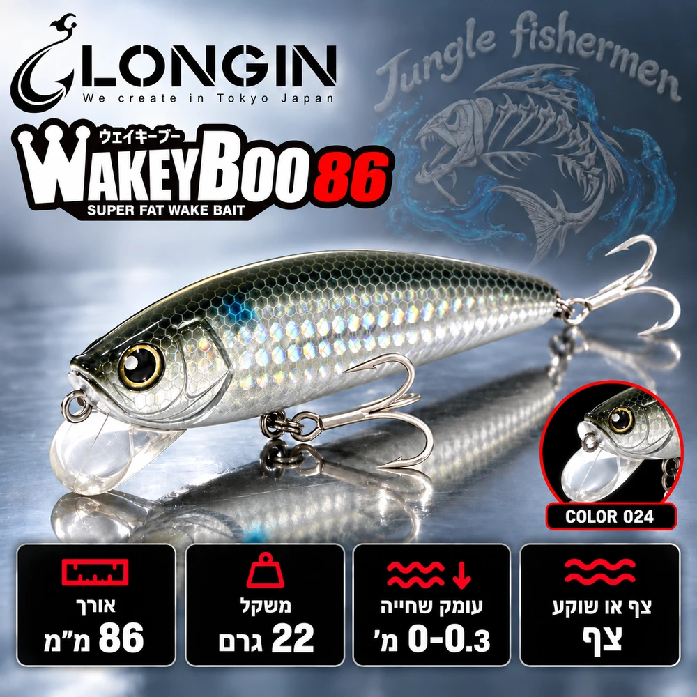 LONGIN - Wakey Boo 86mm/22g floating 024