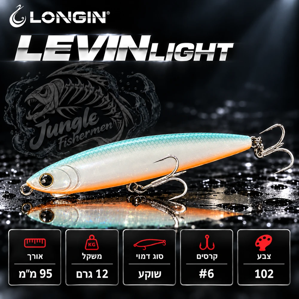 LONGIN - LEVIN LIGHT 95mm/12g sinking 102