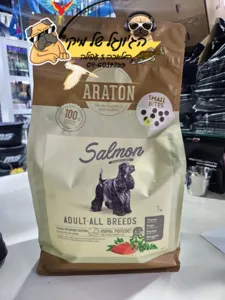 ARARON-אראטון סלמון לכלבים בוגרים מכל הגזעים (גרגיר קטן) 3 ק"ג