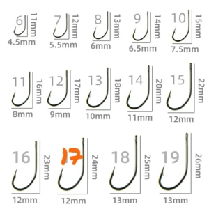 חבילת 60 קרסים מחוזקות מידה 17