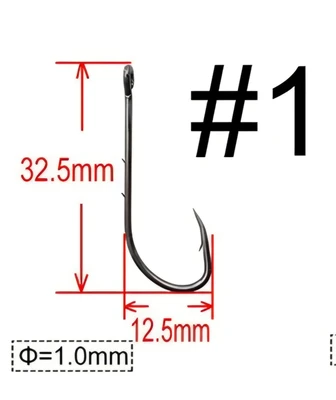 חבילת 50 קרסים מחוזקות מידה 1