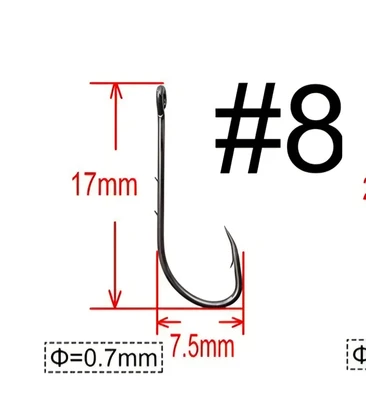 חבילת 50 קרסים מחוזקות מידה 8