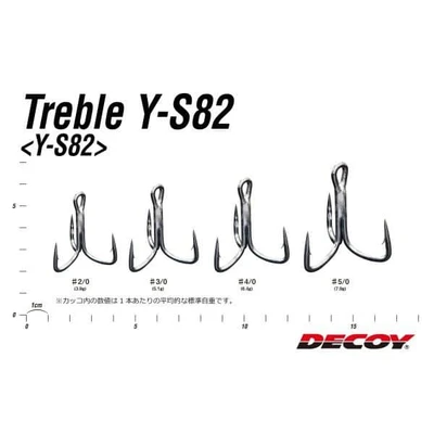 DECOY - Treble Y-S82 SIZE 3/0