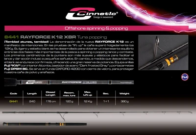 CINNETIC RAYFORCE K12 XBR POPING MAX LURE 120G