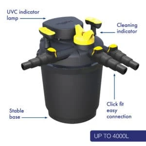 פילטר לחץ לבריכת נוי Laguna Pressure-Flo 4000L Pond Filter UVC-13W