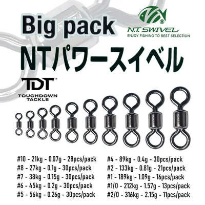 N.T R-40 SWIVEL BIG PACK size 4 89kg 30pcs