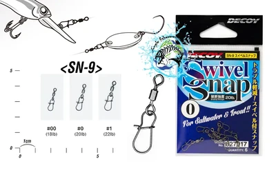 decoy swivel snaps-sn9 size 0 20lb