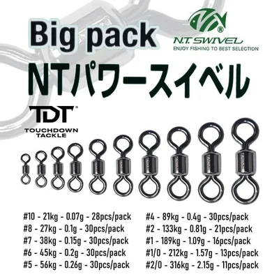 N.T R-40 SWIVEL BIG PACK size 5 56kg 30pcs