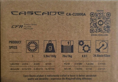 OKUMA CASCADE CA-2000A חוט 0.25 140מ'
