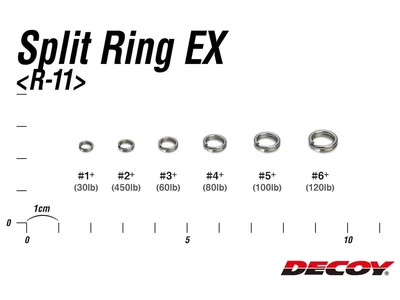 DECOY SPLIT RING EX 4 80LB