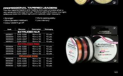 CINNETIC PROFESSIONAL LEADERS 0.23-057MM EXTRUDED RED