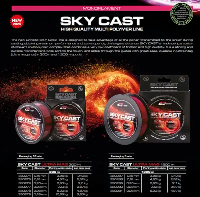 Cinnetic Sky Cast Ultra Mag 1200Mts 0.26MM