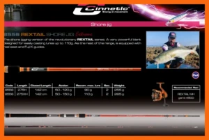CINNETIC REXTAIL SHORE JIG EXTREME H 50-120G
