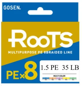 GOSEN Roots PE×8 300m Multi Color 1.5PE 30LB