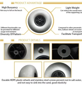 זוג גלגלי בלון 10"
