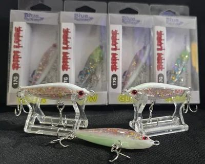 BIDI BLUE RUNNER 60MM 17G GLOW WHITE