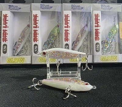 BIDI BLUE RUNNER 60MM 17G GLOW WHITE