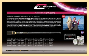 RAYFORCE SOLID JIGGING 185MH MAX 180G 8449