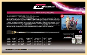 RAYFORCE SOLID JIGGING 185L MAX 120G 8449