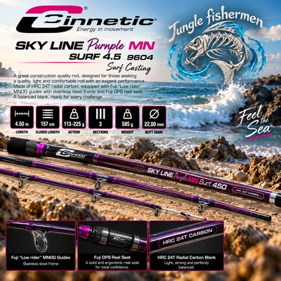 CINNETIC CANA SKY LINE PURPLE MN SURF 4.5 9604