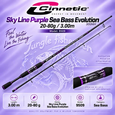 SKY LINE PURPLE SEA BASS EVOLUTION 20-80G 300MH 9509