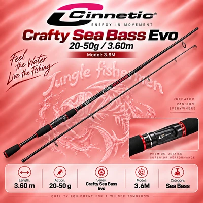 cinnetic - crafty seabass crb4 evolution 3.3ML 20-70g