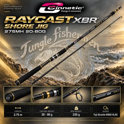 CINNETIC RAYCAST XBR SHORE JIG 275MH 20-80G